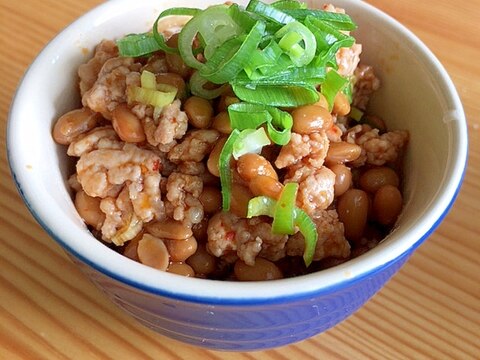 ご飯にラーメンに☆ピリ辛納豆そぼろ